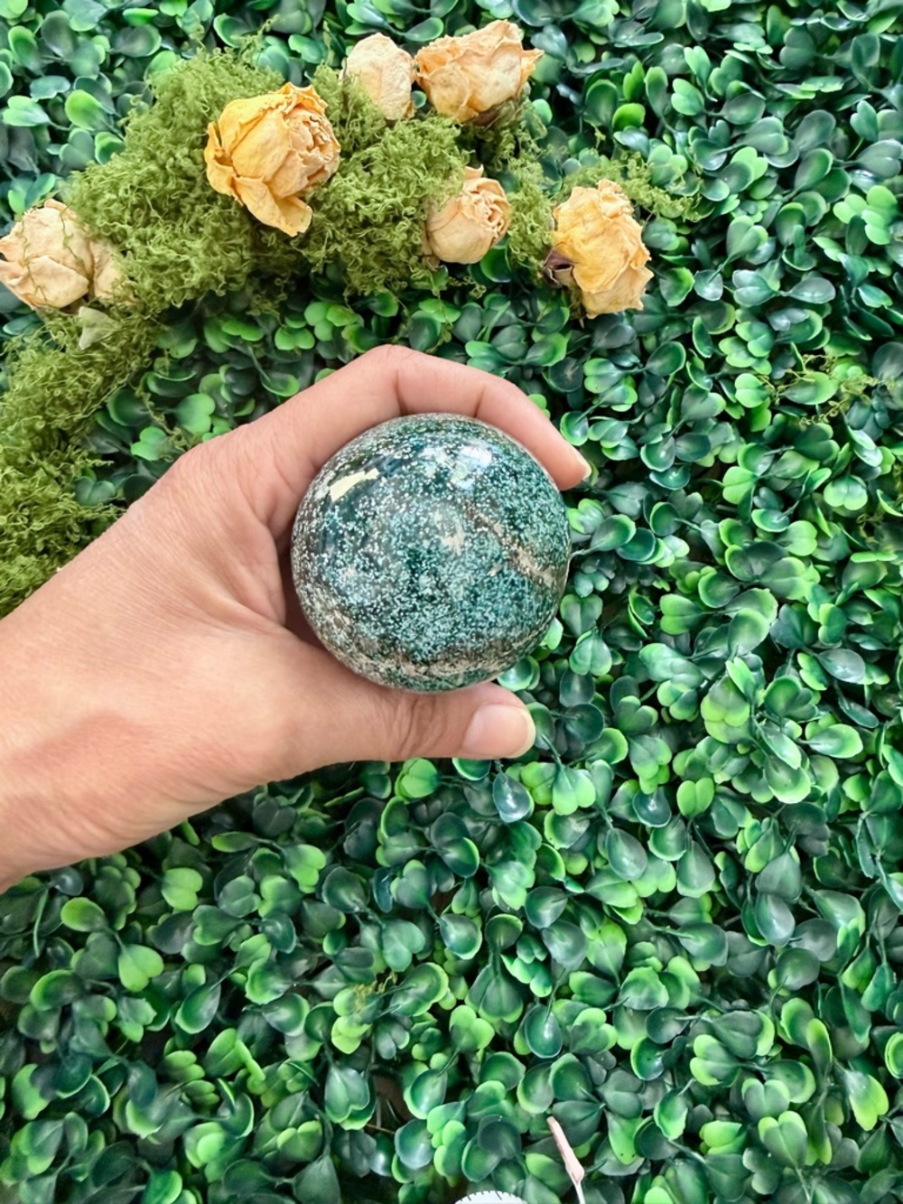 Ocean Jasper sphere || Crystal orb from Madagascar